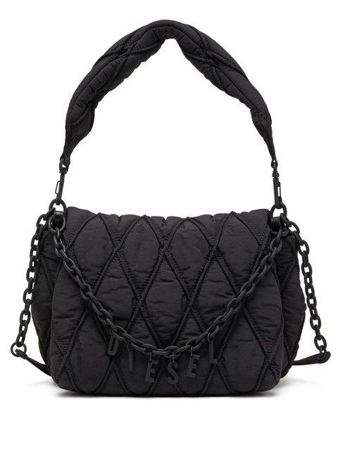 Diesel medium Charm-D shoulder bag - Black - zdjęcie produktu nr 1