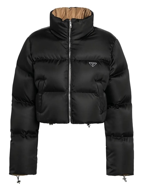 Prada funnel-neck puffer jacket - Black - zdjęcie produktu nr 2