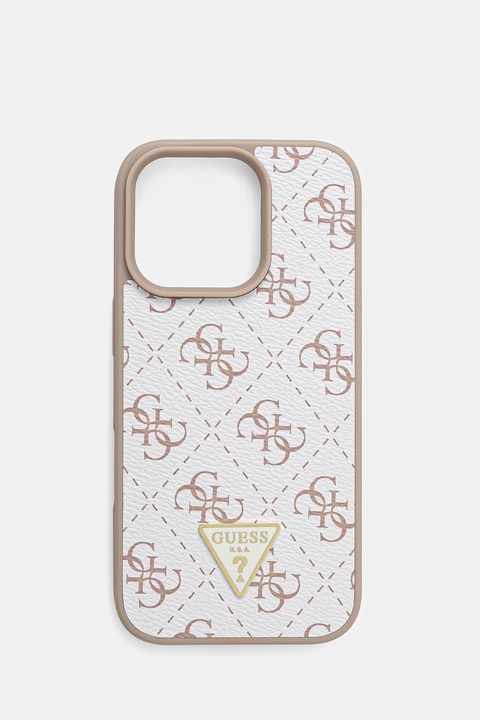 Guess etui na telefon iPhone 16 Pro 6.3" kolor biały GUHCP16LPG4GPH - zdjęcie produktu nr 1