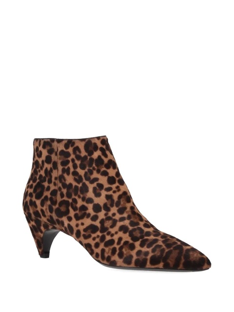 Prada pointed-leopard calf-hair ankle boots - Brown - zdjęcie produktu nr 2
