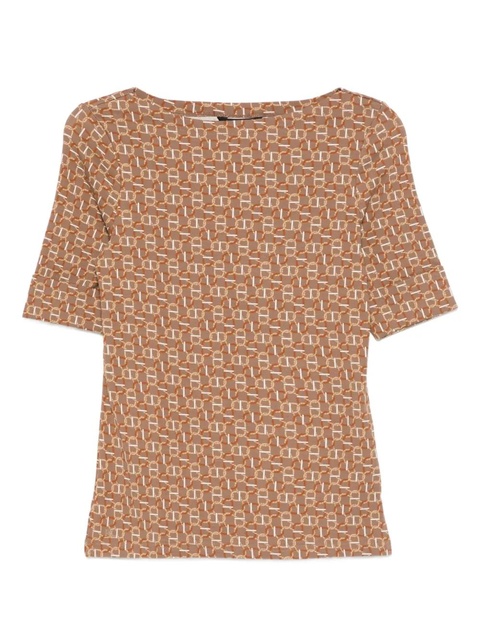 Lauren Ralph Lauren patterned T-shirt - Brown - zdjęcie produktu nr 1