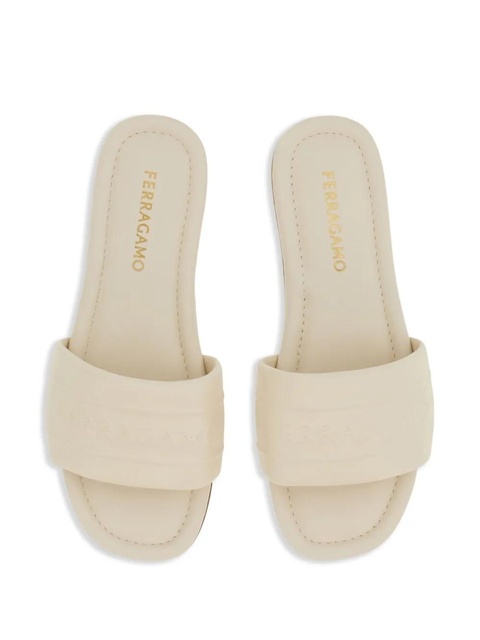 Ferragamo logo slides - Neutrals - zdjęcie produktu nr 2