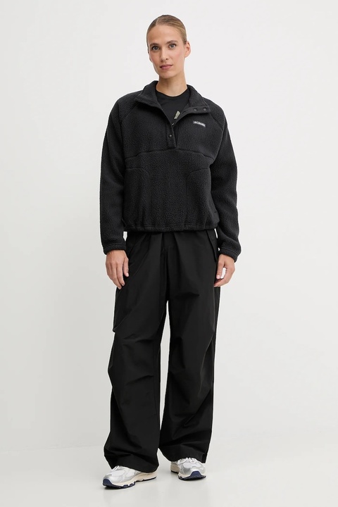 Columbia bluza polarowa Jasper damska kolor czarny gładka 2142381 - zdjęcie produktu nr 2