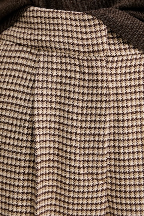 United Colors of Benetton spodnie damskie kolor beżowy proste high waist 44BWDF0AE - zdjęcie produktu nr 2