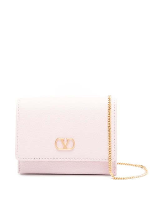 Valentino Garavani VLogo chain cardholder - Pink - zdjęcie produktu nr 1