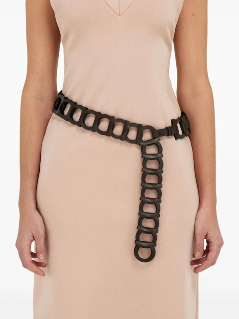 Ferragamo Gancini leather belt - Brown - zdjęcie produktu nr 2