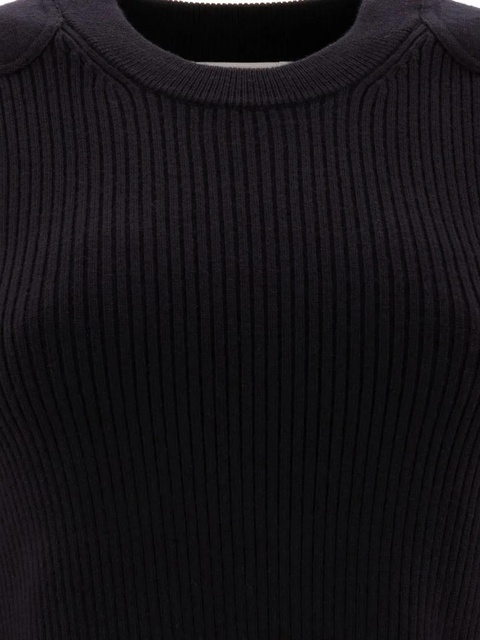 MARANT ÉTOILE ribbed panelled sweater - Black - zdjęcie produktu nr 2