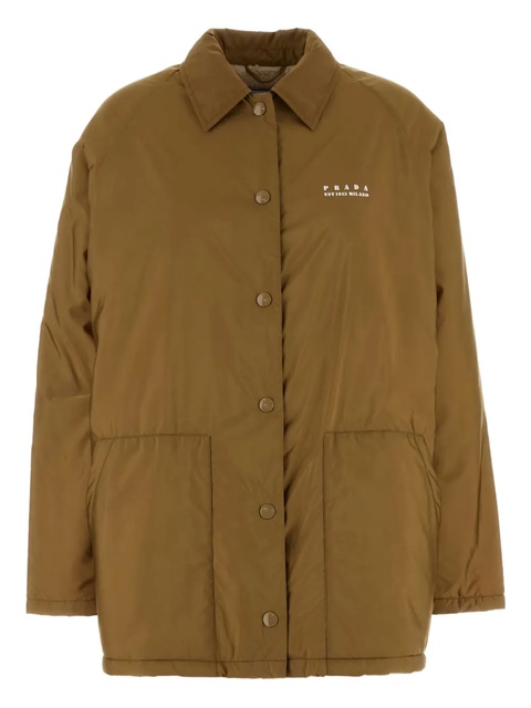 Prada logo-print jacket - Brown - zdjęcie produktu nr 1