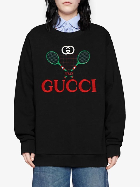 Gucci Gucci Tennis oversized sweatshirt - Black - zdjęcie produktu nr 2