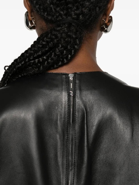 TOTEME leather midi dress - Black - zdjęcie produktu nr 2