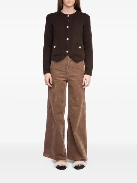 Zadig&Voltaire button-embellished pocket cardigan - Brown - zdjęcie produktu nr 2