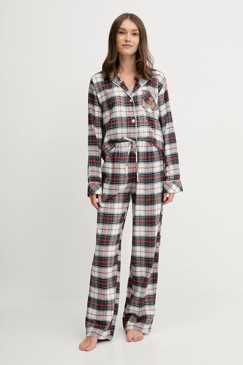 Lauren Ralph Lauren piżama damska kolor beżowy ILN92457F - zdjęcie produktu nr 1