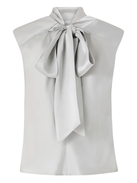 PINKO tie-detail sleeveless blouse - Grey - zdjęcie produktu nr 2