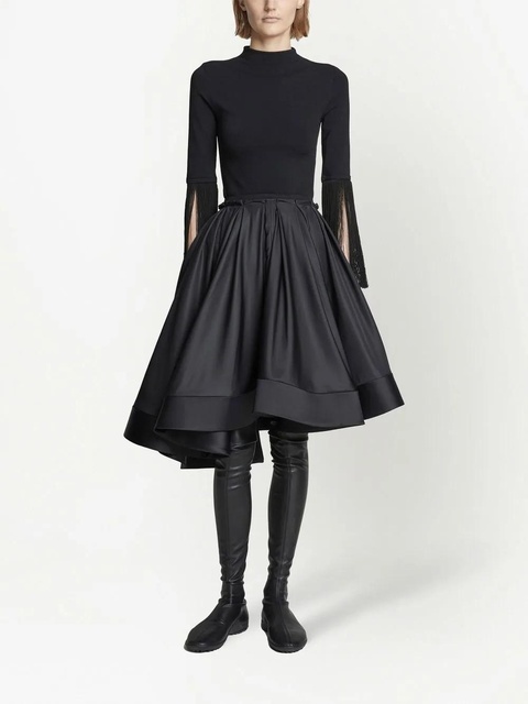 Proenza Schouler pleated full taffeta skirt - Black - zdjęcie produktu nr 1