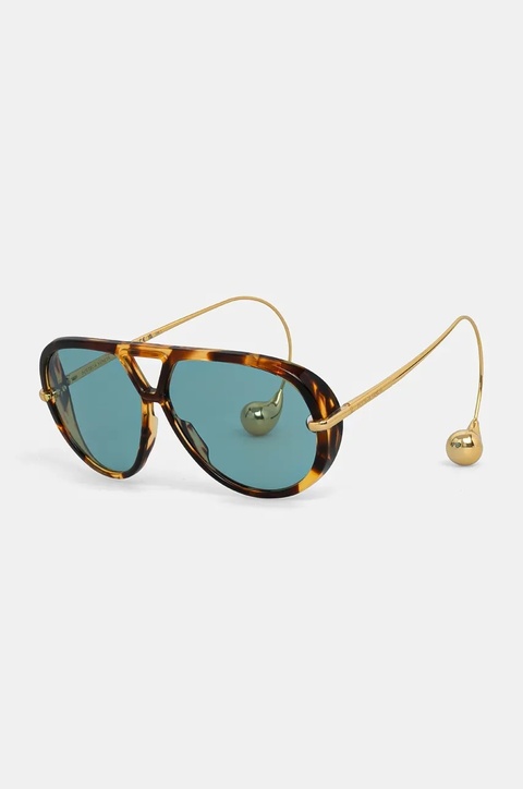 Bottega Veneta okulary przeciwsłoneczne damskie kolor brązowy BV1273S - zdjęcie produktu nr 1