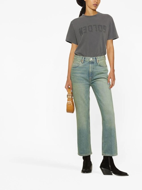 Golden Goose logo-print crew-neck T-shirt - Grey - zdjęcie produktu nr 2