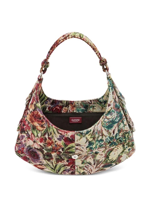 GANNI small Kat floral-tapestry shoulder bag - Blue - zdjęcie produktu nr 2