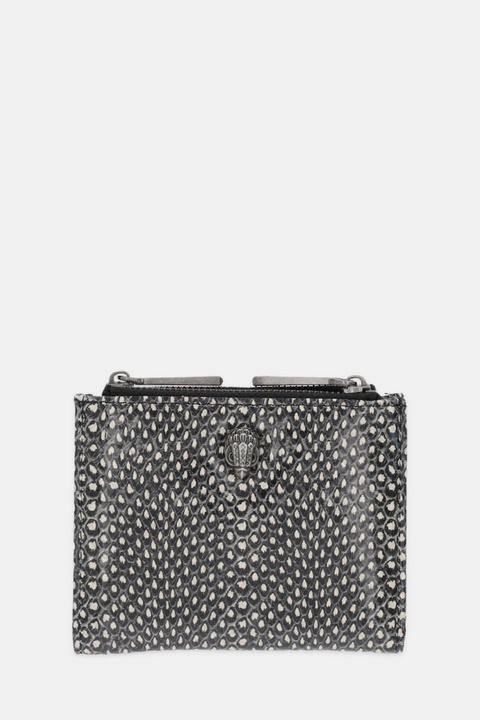 Kurt Geiger London portfel skórzany MINI PURSE KENSINGTON damski kolor czarny 4198701189 - zdjęcie produktu nr 1