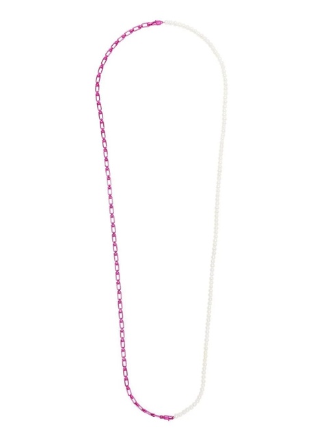 EÉRA 18kt white gold enamel and pearl necklace - zdjęcie produktu nr 1