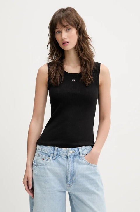 Tommy Jeans top kolor czarny DW0DW20673 - zdjęcie produktu nr 1