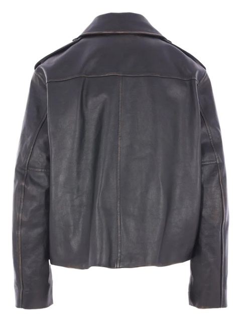 Jil Sander leather jacket - Black - zdjęcie produktu nr 1