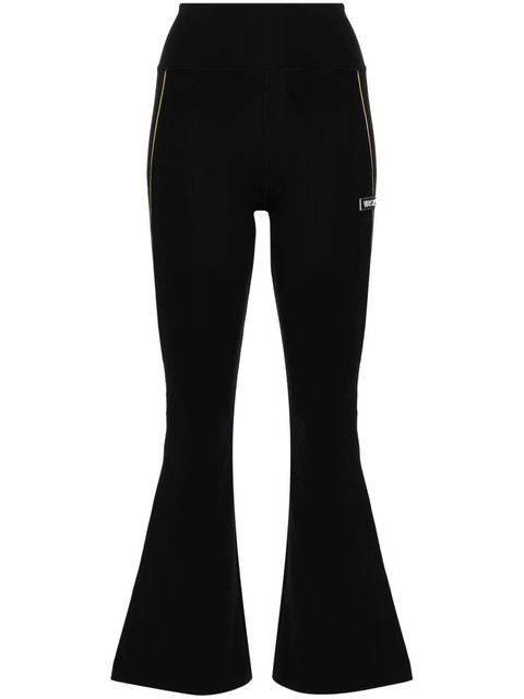 Versace logo-appliqué flared leggings - Black - zdjęcie produktu nr 1