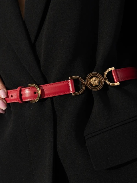 Versace Medusa-buckle belt - Red - zdjęcie produktu nr 2