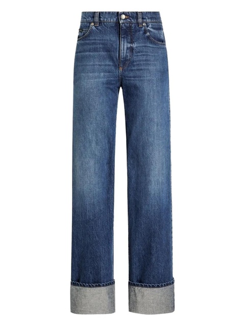 Dolce & Gabbana turn-up cuffs jeans - Blue - zdjęcie produktu nr 1