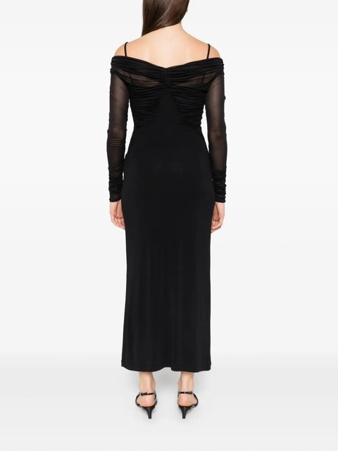 Max Mara off-shoulder draped dress - Black - zdjęcie produktu nr 2