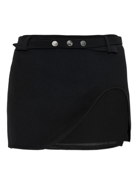 The Attico belted mini skirt - Black - zdjęcie produktu nr 1