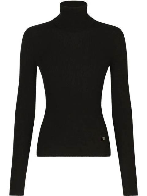 Dolce & Gabbana DG-logo roll-neck jumper - Black - zdjęcie produktu nr 1