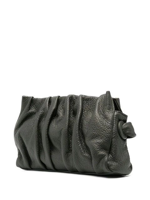 Elleme gathered-detail leather shoulder bag - Green - zdjęcie produktu nr 2