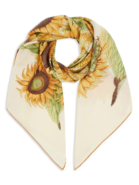 Ferragamo Sunflower scarf - Neutrals - zdjęcie produktu nr 1
