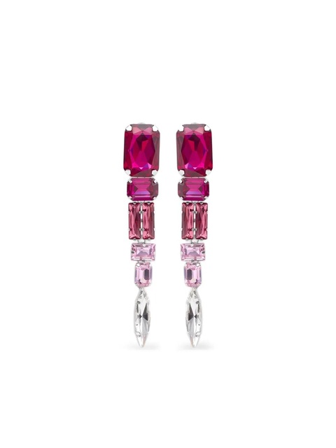 AREA crystal drop earrings - Pink - zdjęcie produktu nr 1