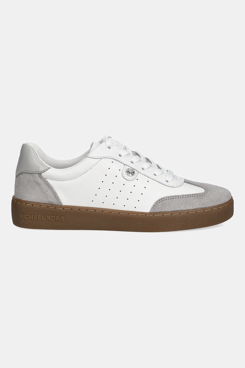 MICHAEL Michael Kors sneakersy skórzane Scotty damskie kolor biały 43F4SCFS4L.057 - zdjęcie produktu nr 2