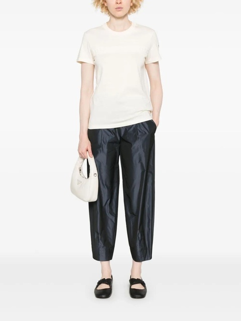 Moncler embroidered-logo cotton T-shirt - Neutrals - zdjęcie produktu nr 2
