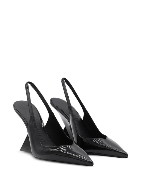 The Attico 105mm Cheope leather pumps - Black - zdjęcie produktu nr 2