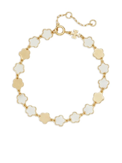 Tory Burch flower-shaped gold bracelet - zdjęcie produktu nr 2
