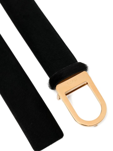 KHAITE haircalf saddle belt - Black - zdjęcie produktu nr 2