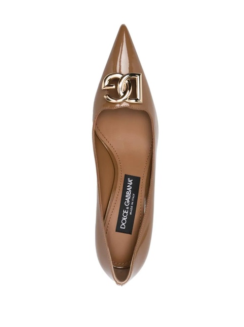 Dolce & Gabbana 65mm patent leather pumps - Brown - zdjęcie produktu nr 1