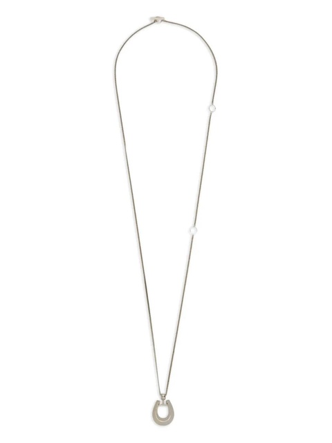 Jil Sander horseshoe-pendant necklace - Silver - zdjęcie produktu nr 1