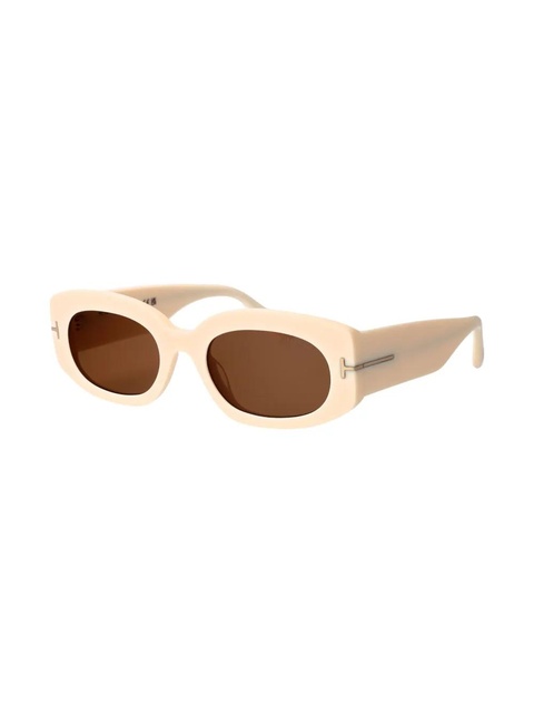 TOM FORD Eyewear oval-frame sunglasses - Neutrals - zdjęcie produktu nr 1