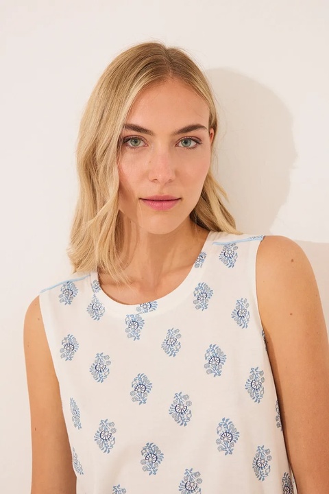 women'secret piżama damska kolor beżowy bawełniana 3592415 - zdjęcie produktu nr 2