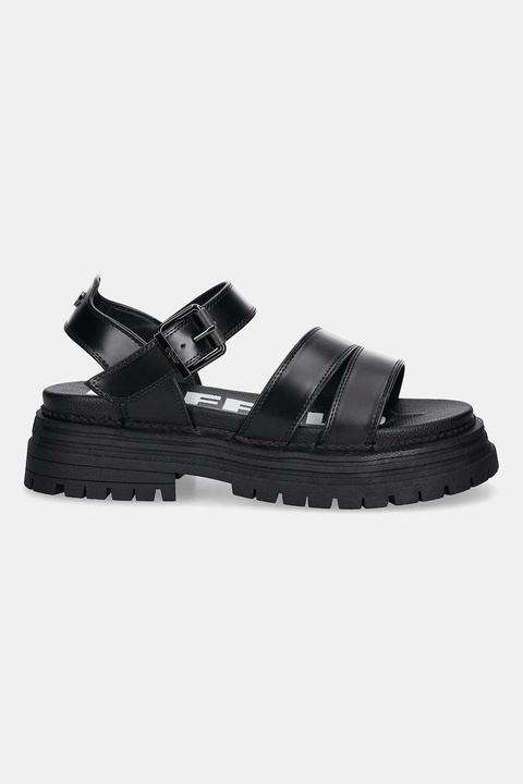 Buffalo sandały Lennox Ts Sandal damskie kolor czarny na platformie 1602274-BLK - zdjęcie produktu nr 1