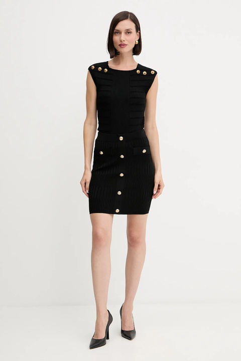Guess top EVANGELINE damska kolor czarny gładka W5YR12 Z0130 - zdjęcie produktu nr 2
