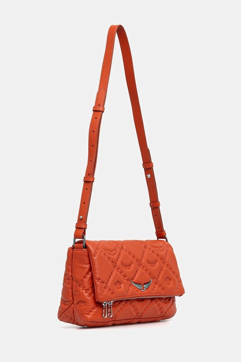 ZADIG&VOLTAIRE torebka skórzana kolor pomarańczowy LWBA04058 - zdjęcie produktu nr 2