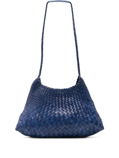 DRAGON DIFFUSION Santa Rosa woven leather shoulder bag - Blue - zdjęcie produktu nr 1