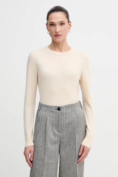 Sisley sweter damski kolor beżowy lekki 102HM100F - zdjęcie produktu nr 1