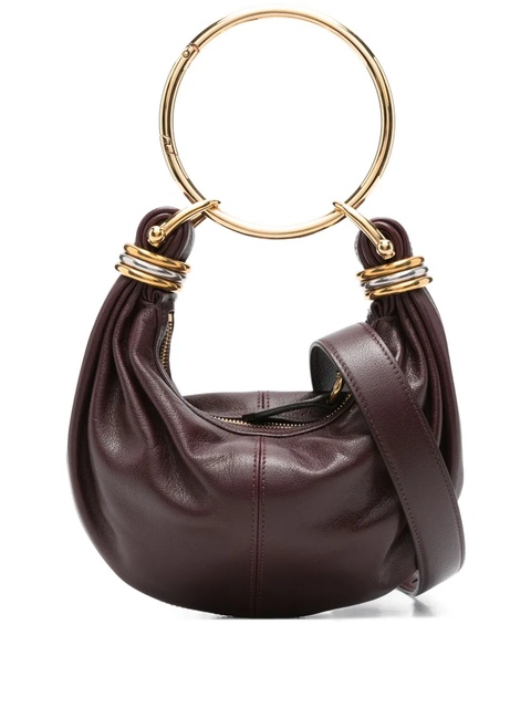 Chloé circular-handle leather tote bag - Red - zdjęcie produktu nr 1