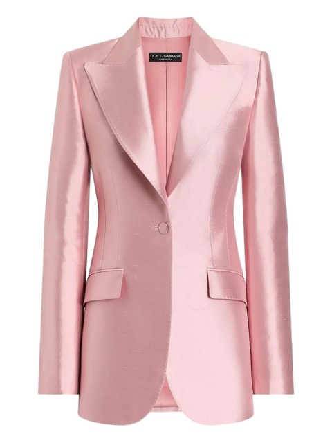 Dolce & Gabbana satin tailored blazer - Pink - zdjęcie produktu nr 1